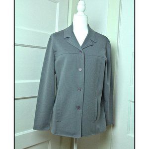 Woman Gray Polyester Jacket